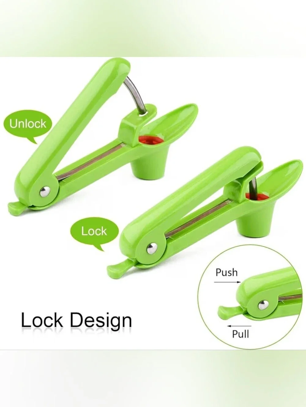 Cherry Pitter Remover Tool - Green